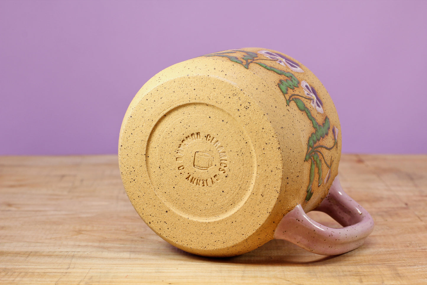 Wildflower Pansy Mug #18- (13 oz.)