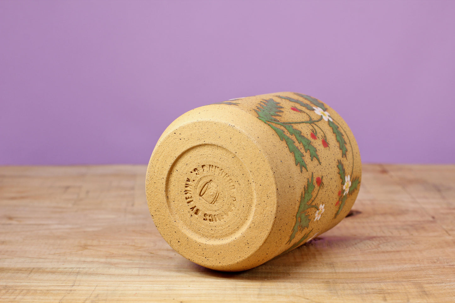 Wildflower Strawberry Tumbler #38- (9 oz.)