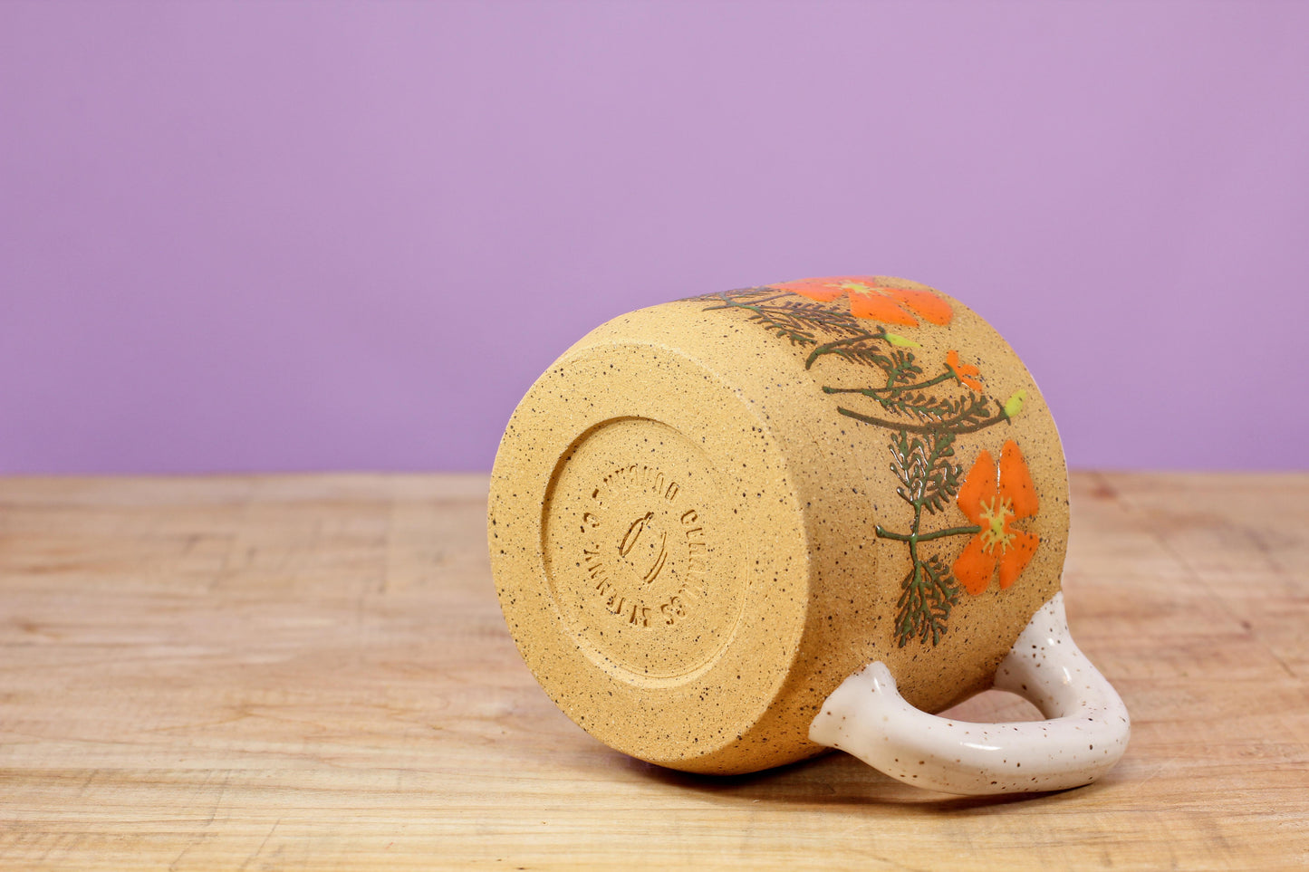 Wildflower California Poppy MINI Mug #46-(6.5 oz.)