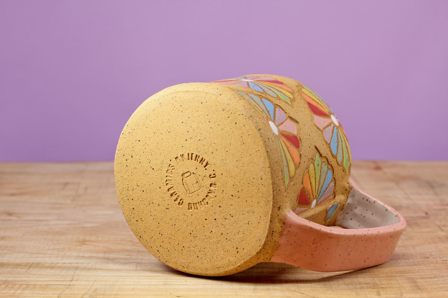 Dresden Quilt Mug-Pink #53- (13 oz.)