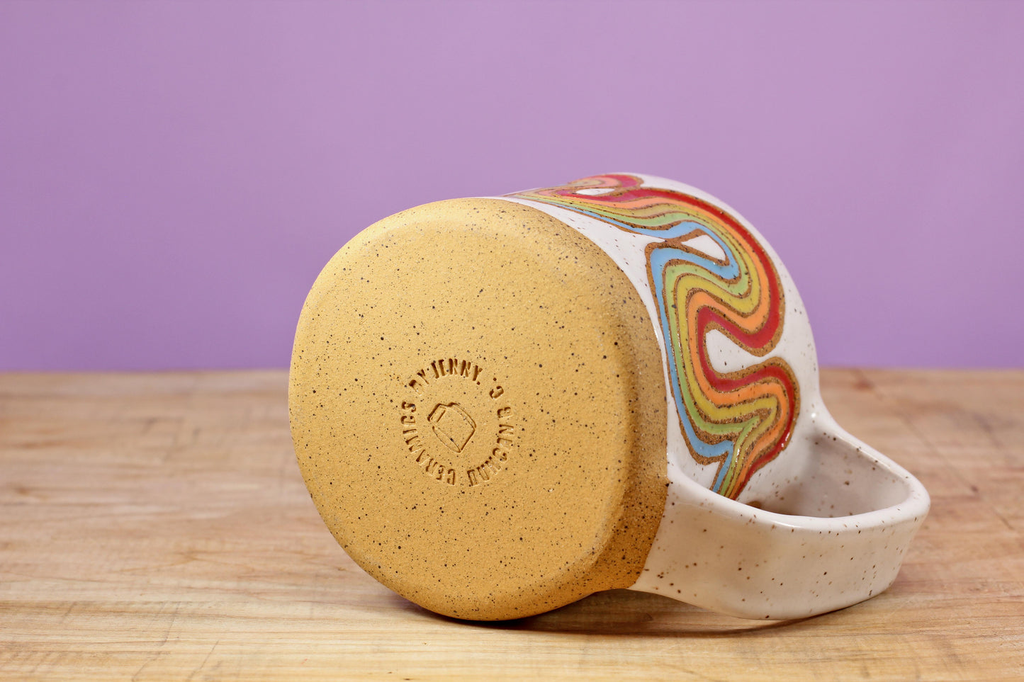 Ribbon Rainbow Mug #55- (12 oz.)