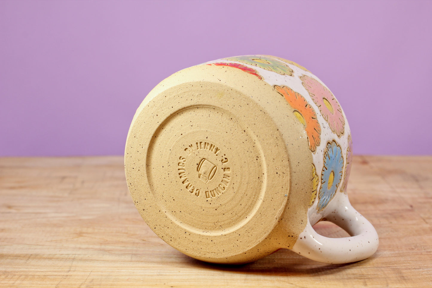 Sugar Cookie Flower Mug #124- (12 oz.)