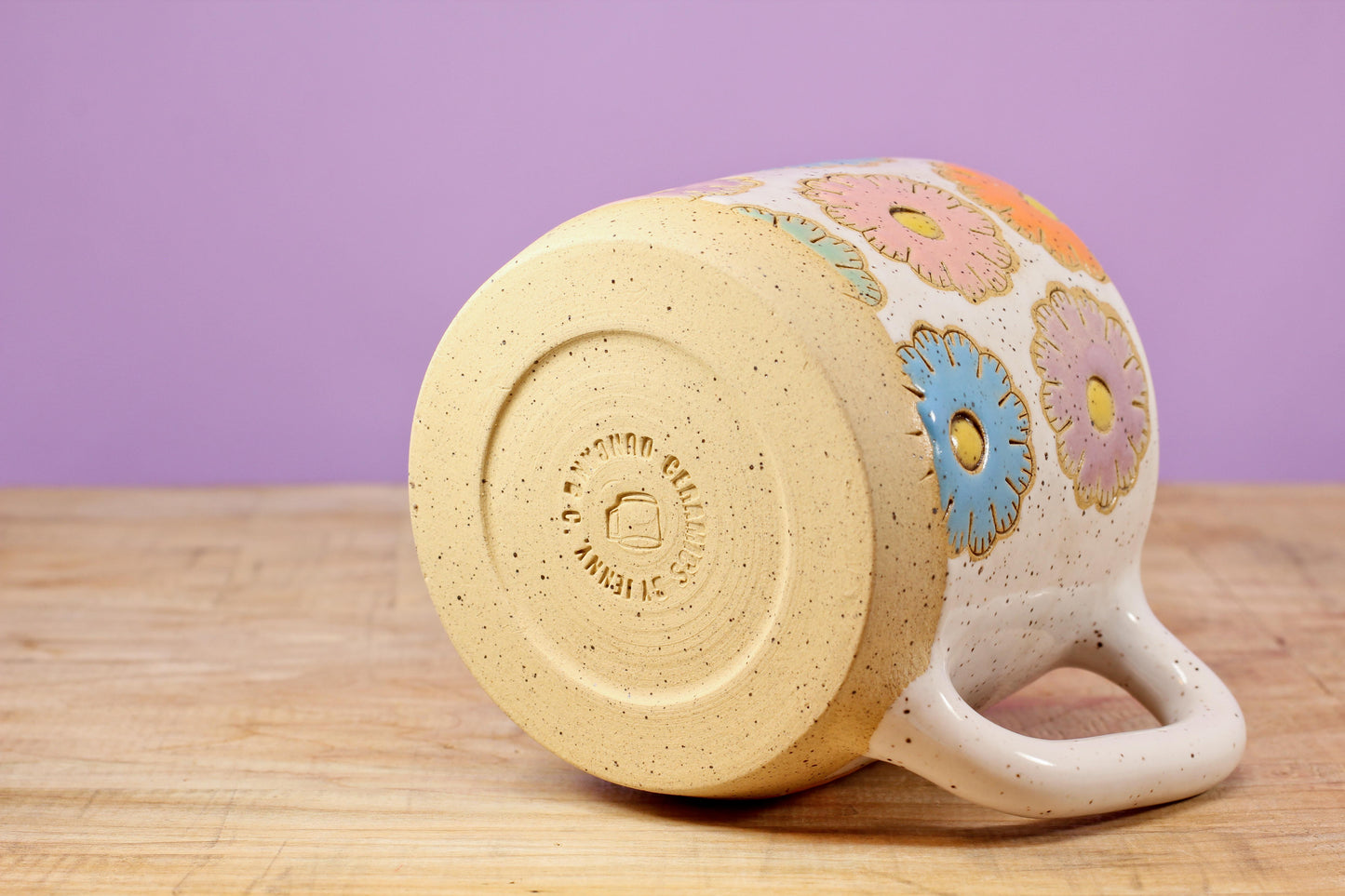 Sugar Cookie Flower Mug *SECOND* #126- (13.5 oz.)