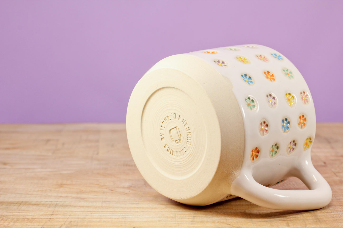 "Tiny Flower" Mug-Pink #146- (11.5 oz.)