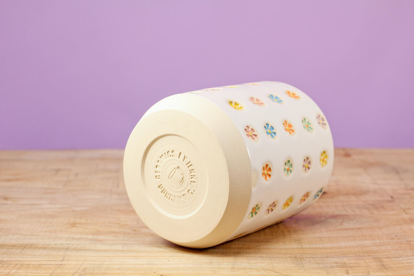 "Tiny Flower" Tumbler-Purple #151- (9 oz.)