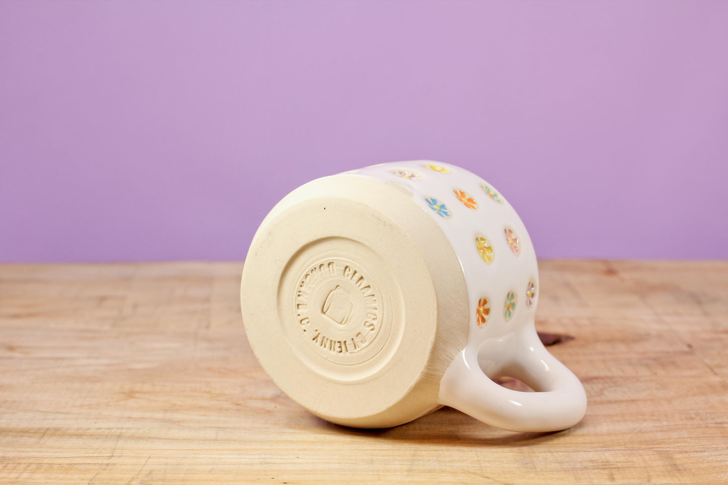 "Tiny Flower" MINI Mug-Turqu #153- (5 oz.)