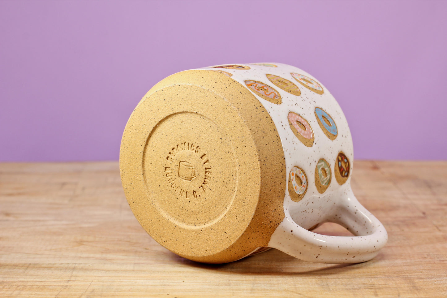 Donut Mug Speckled #175- (11.5 oz.)