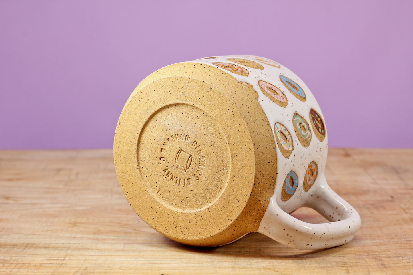 Donut Mug Speckled #177- (10.5 oz.)