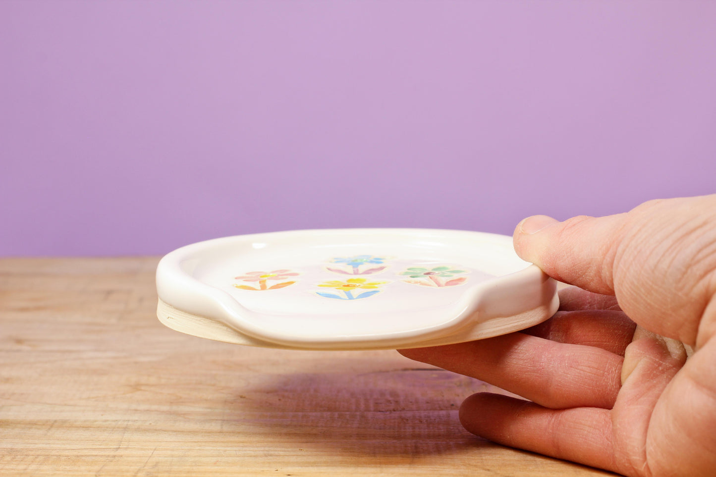 Spoon Rest- Stemmed Flower #192