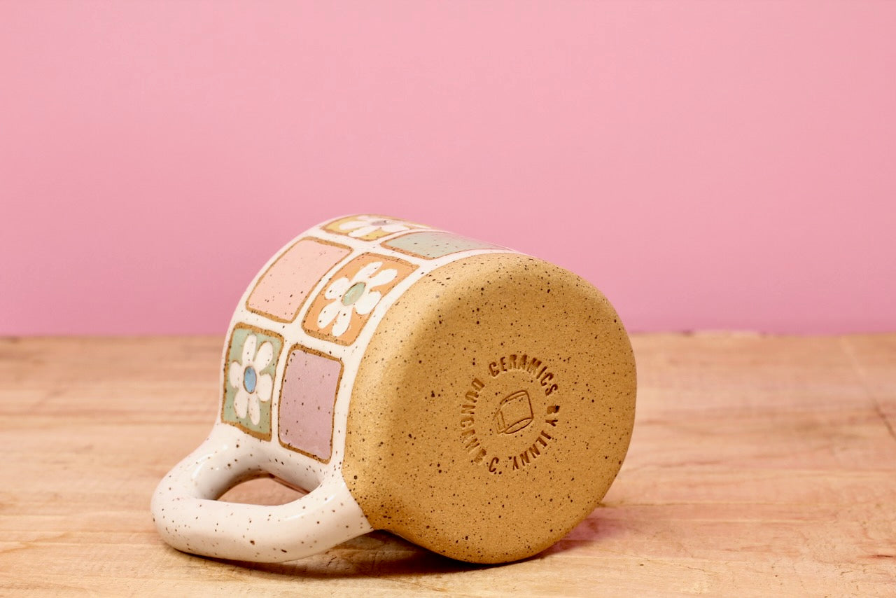 Flower Block MINI Mug #50- (6 oz.)