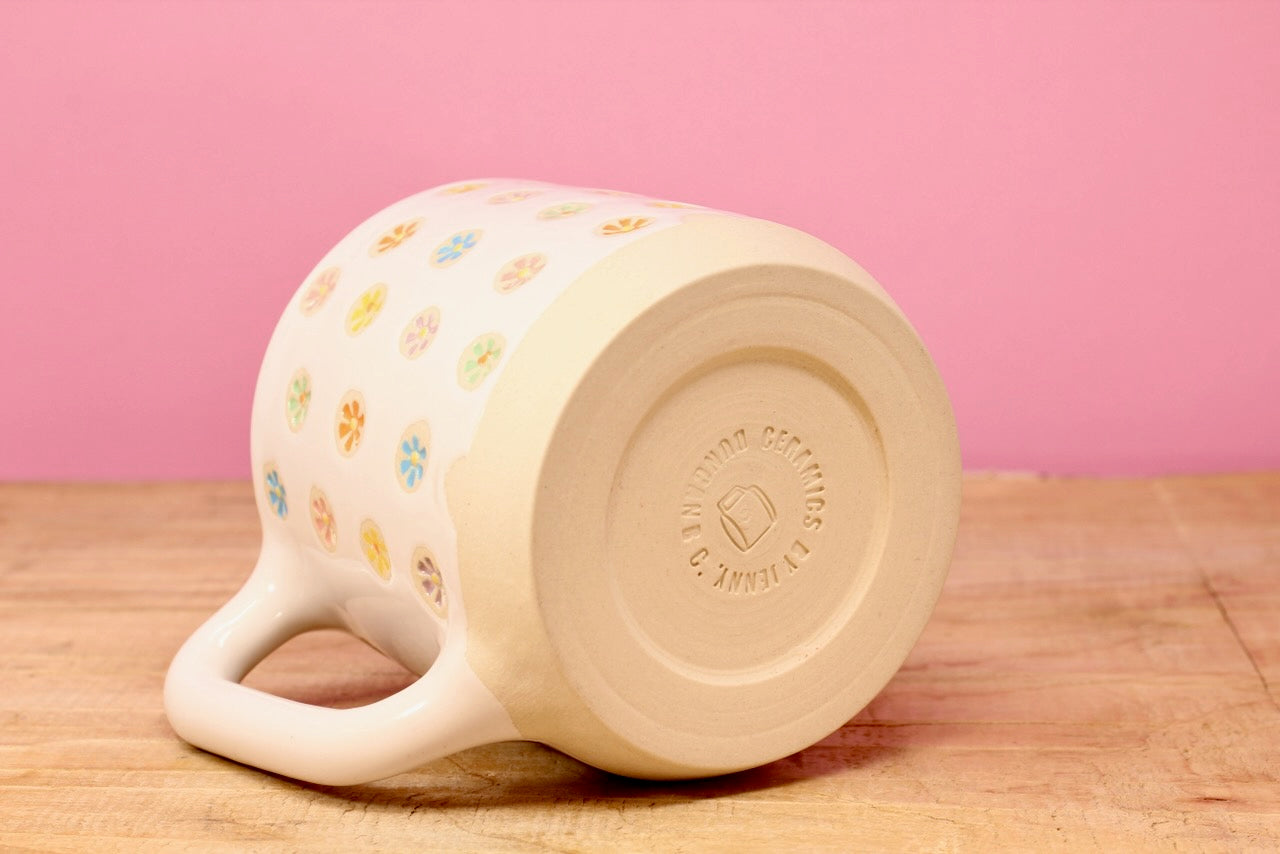 "Tiny Flower" Mug-Purple #105- (10 oz.)