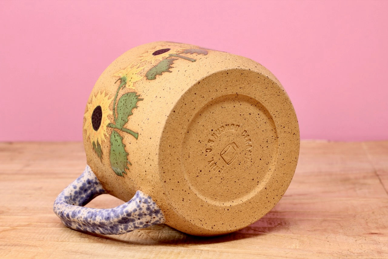 Wildflower Sunflower Mug #158- (12 oz.)