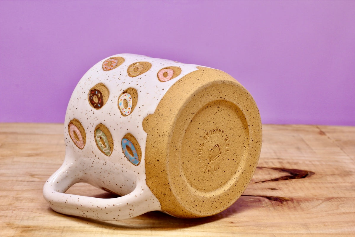 Donut Mug Speckled #99- (12.5 oz.)