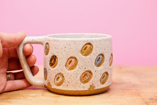 Donut Mug Speckled #49-(15.5 oz.)