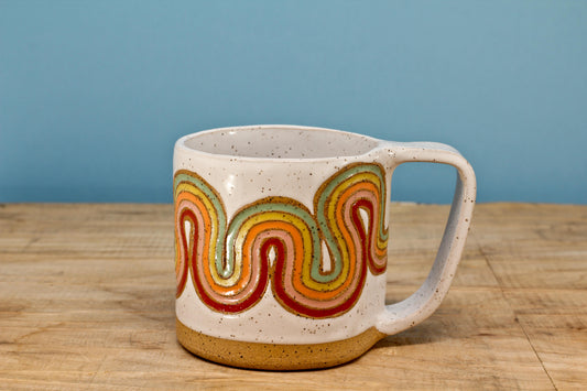 Ribbon Rainbow Mug #36- (12 oz.)