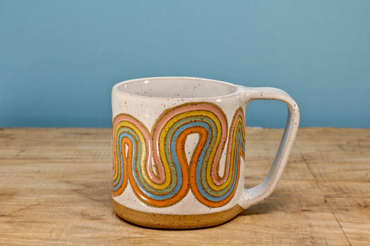 Ribbon Rainbow Mug #39- (12 oz.)