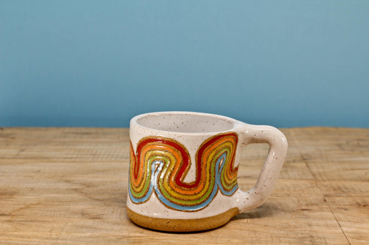 Ribbon Rainbow MINI Mug #42- (5.5 oz.)