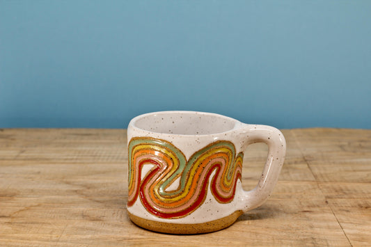 Ribbon Rainbow MINI Mug #43- (5.5 oz.)