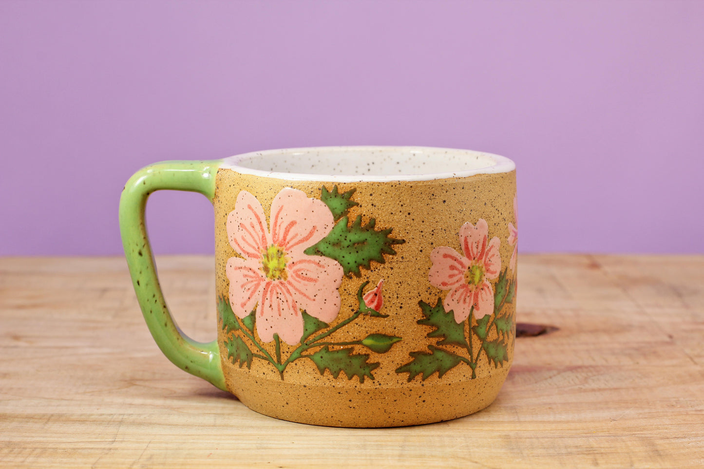 Wild Rose Mug #3- (10.5 oz.)