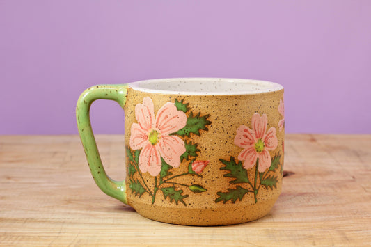Wild Rose Mug #4- (11 oz.)