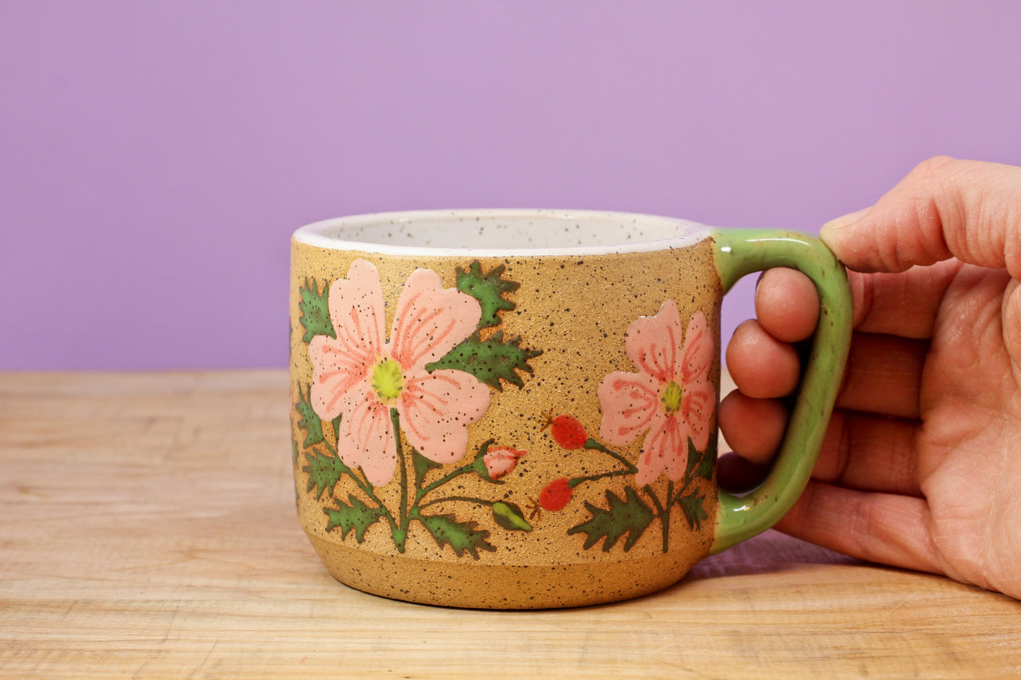 Wild Rose Mug #4- (11 oz.)