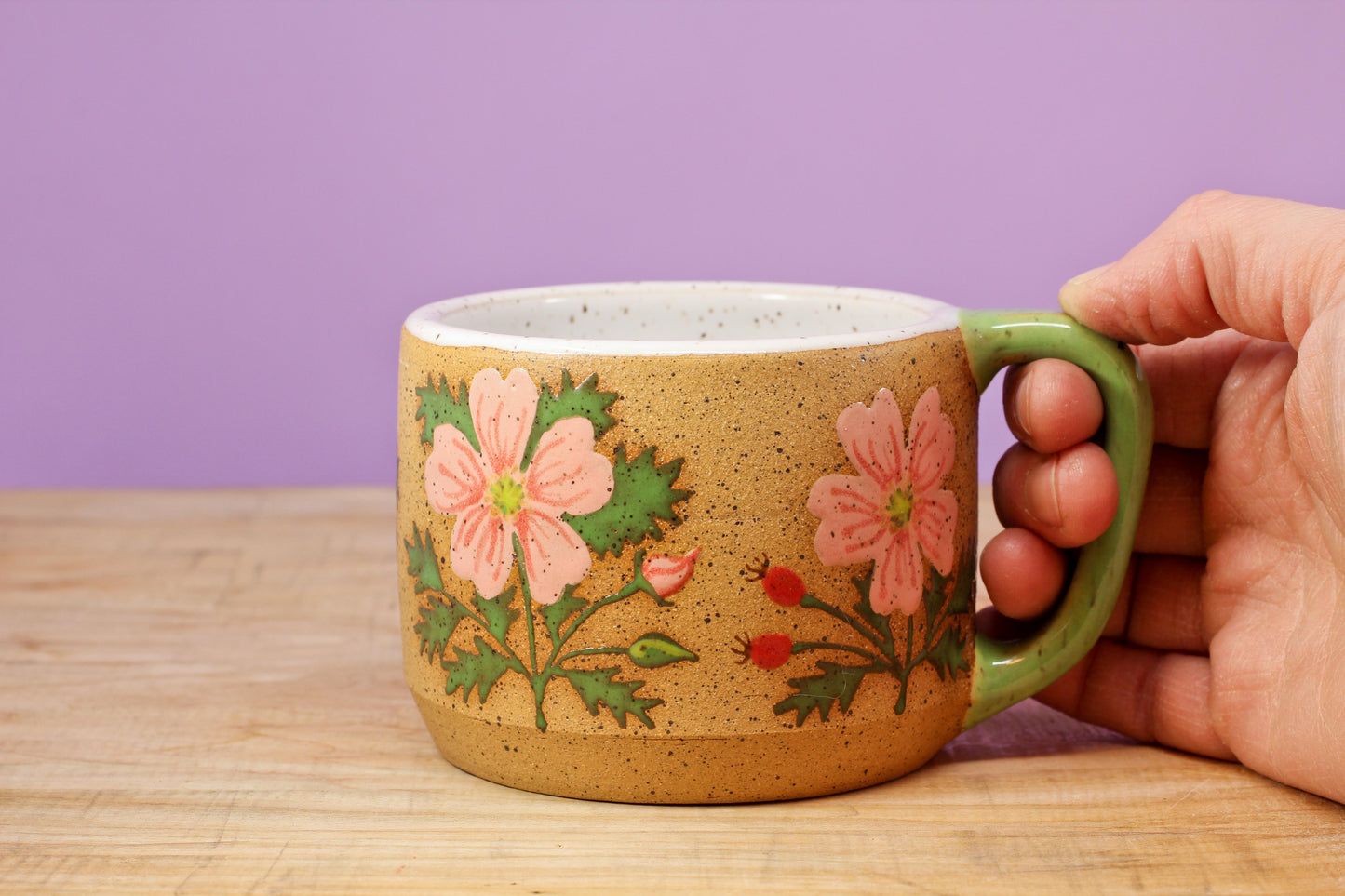 Wild Rose Mug #6- (11 oz.)