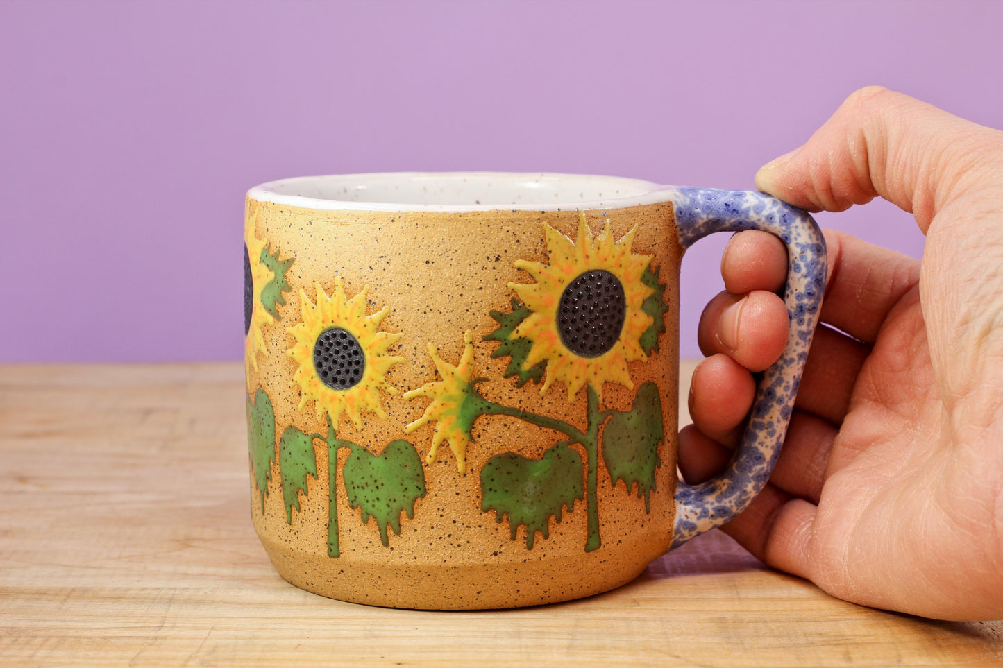 Wildflower Sunflower Mug #12- (13 oz.)