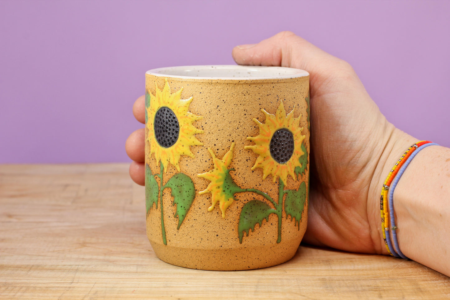 Wildflower Sunflower Tumbler #16- (9.5 oz.)