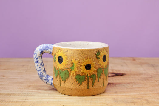 Wildflower Sunflower MINI Mug #17- (5.5 oz.)