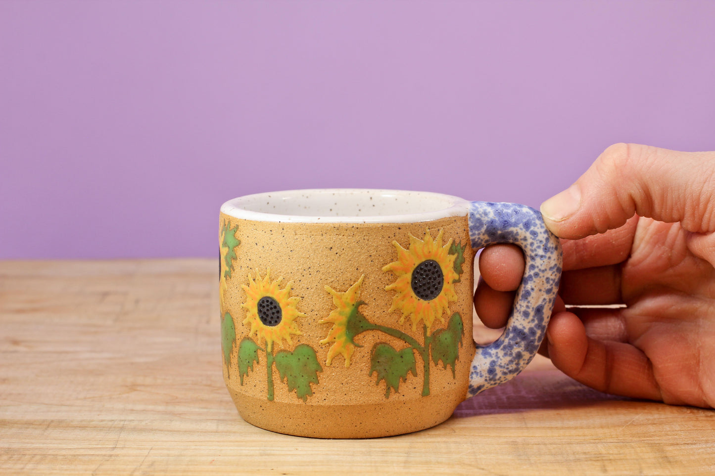 Wildflower Sunflower MINI Mug #17- (5.5 oz.)