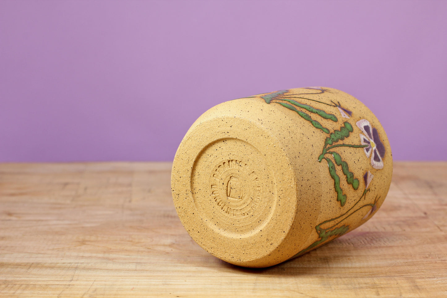 Wildflower Pansy Tumbler ##20- (9.5 oz.)