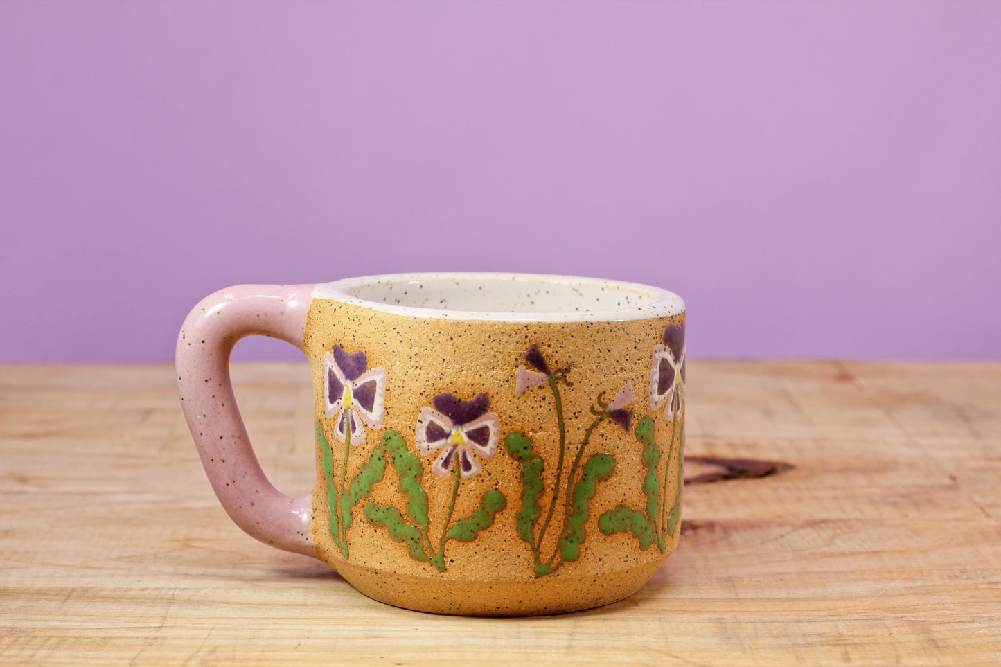 Wildflower Pansy MINI Mug #21- (6 oz.)