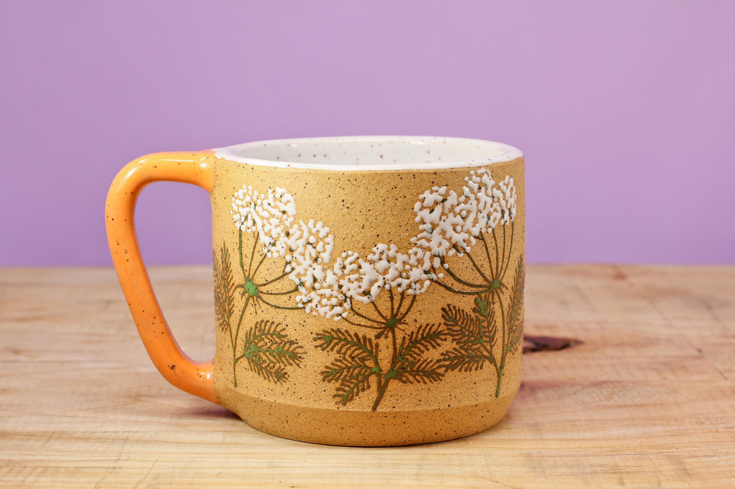 Wildflower Queen Anne's Lace Mug #22- (12 oz.)