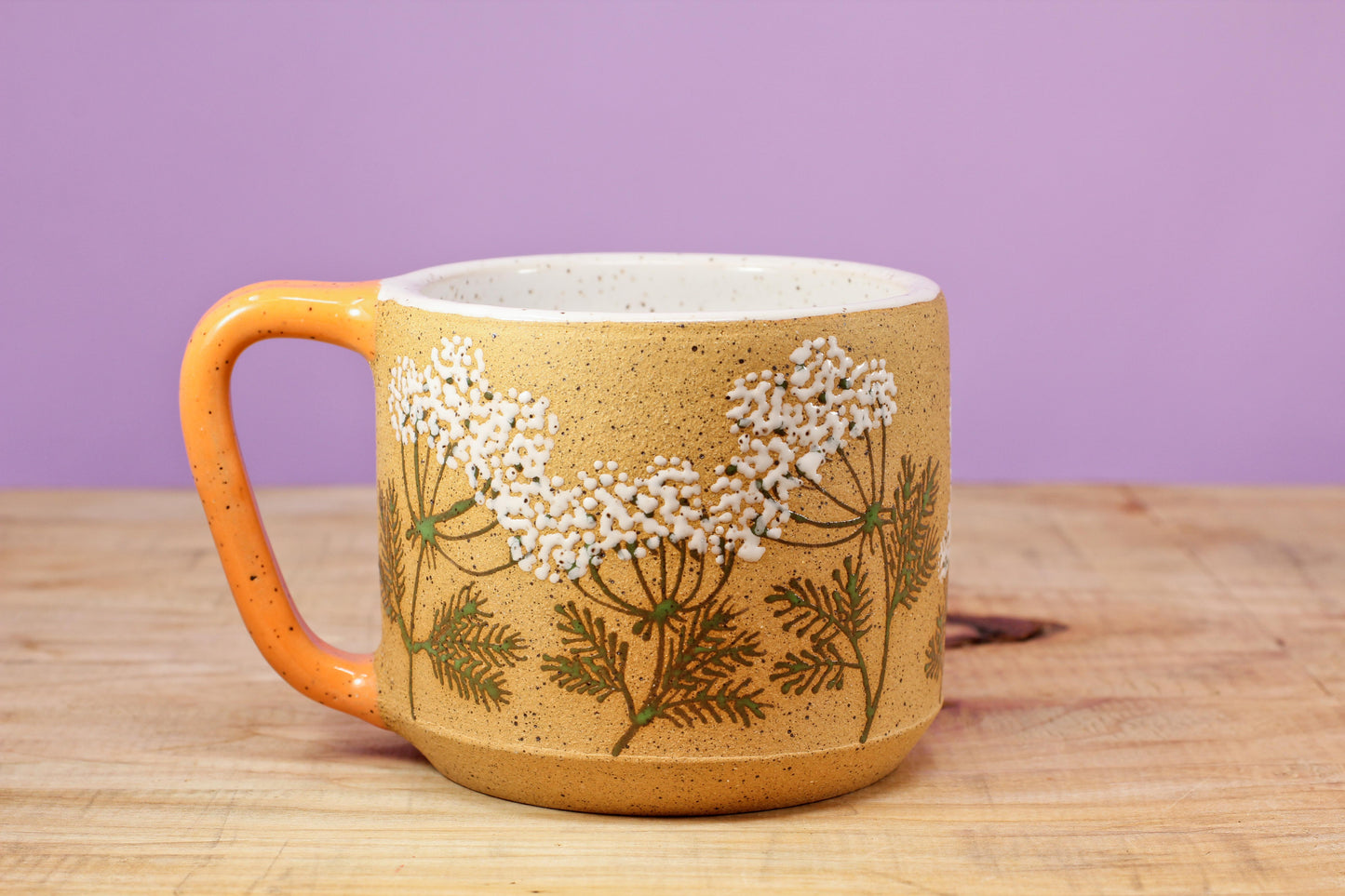 Wildflower Queen Anne's Lace Mug #23- (11.5 oz.)