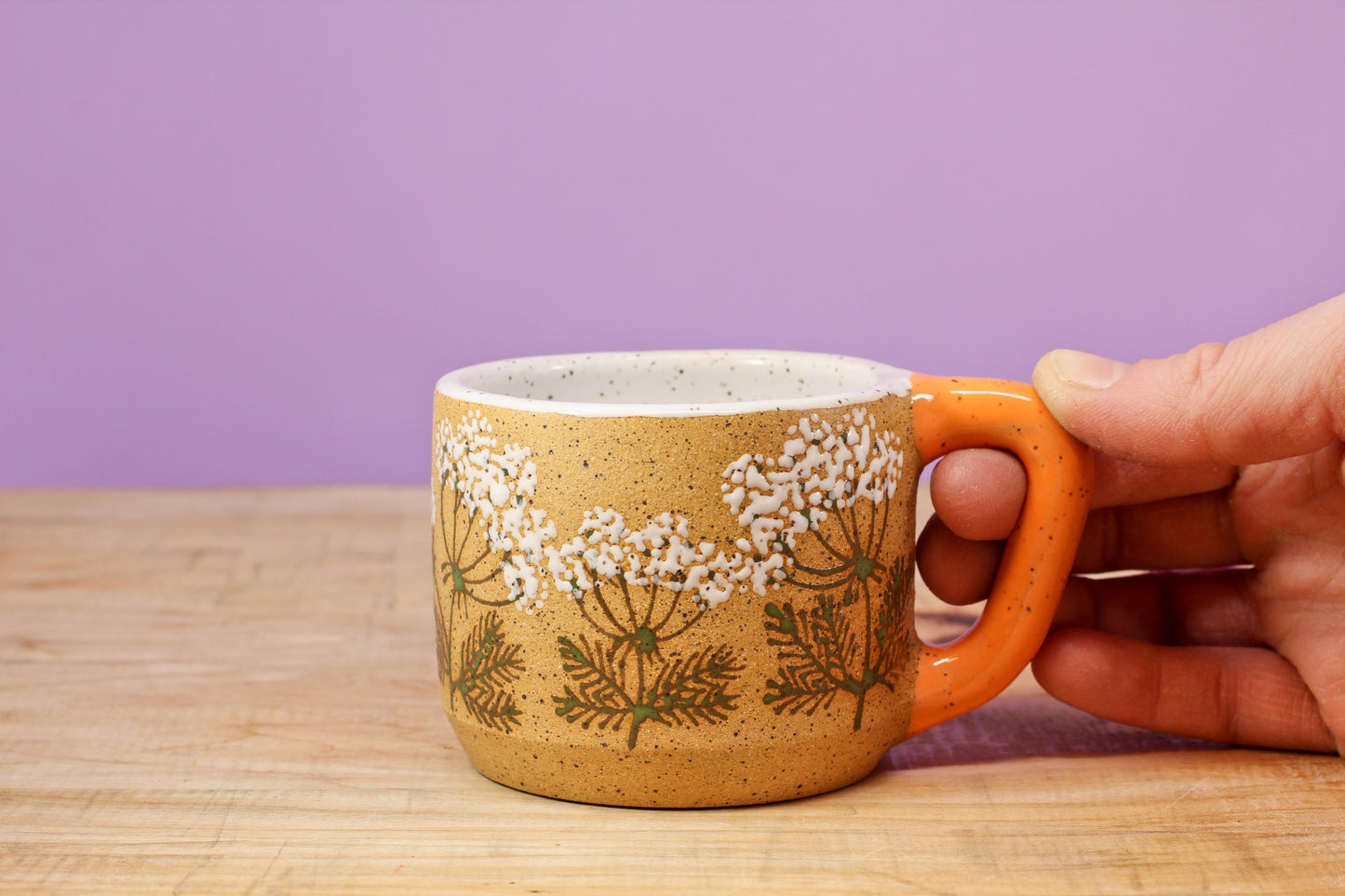Wildflower Queen Anne's Lace MINI Mug #24- (6 oz.)