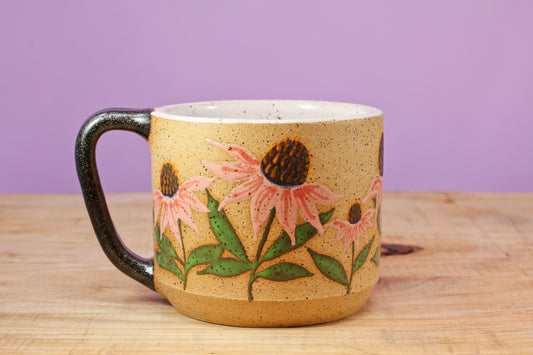 Wildflower Echinacea Mug #27- (12 oz.)