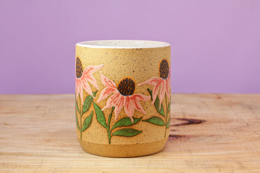 Wildflower Echinacea Tumbler #30- (9 oz.)