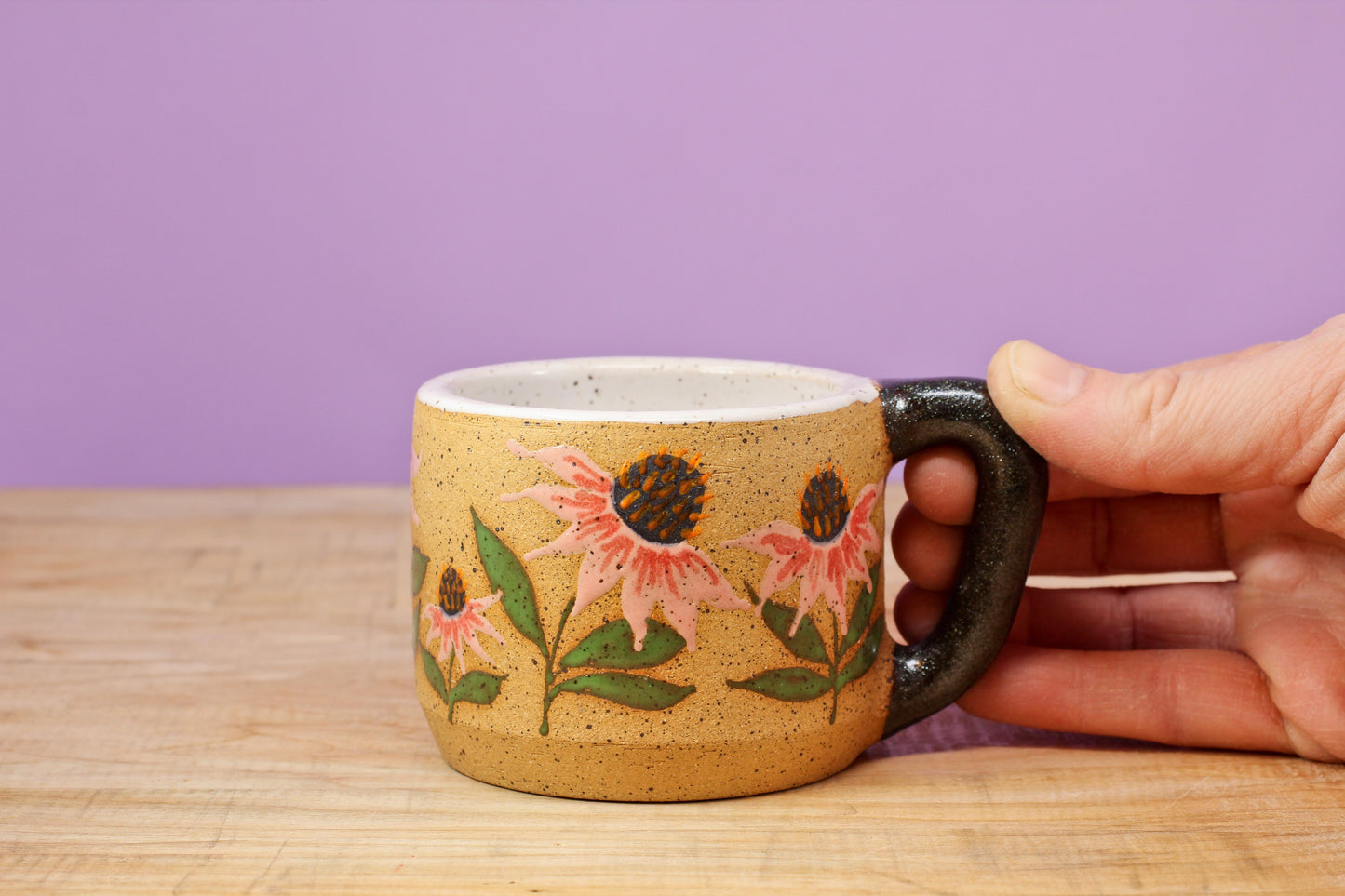 Wildflower Echinacea MINI Mug #32- (5.5 oz.)