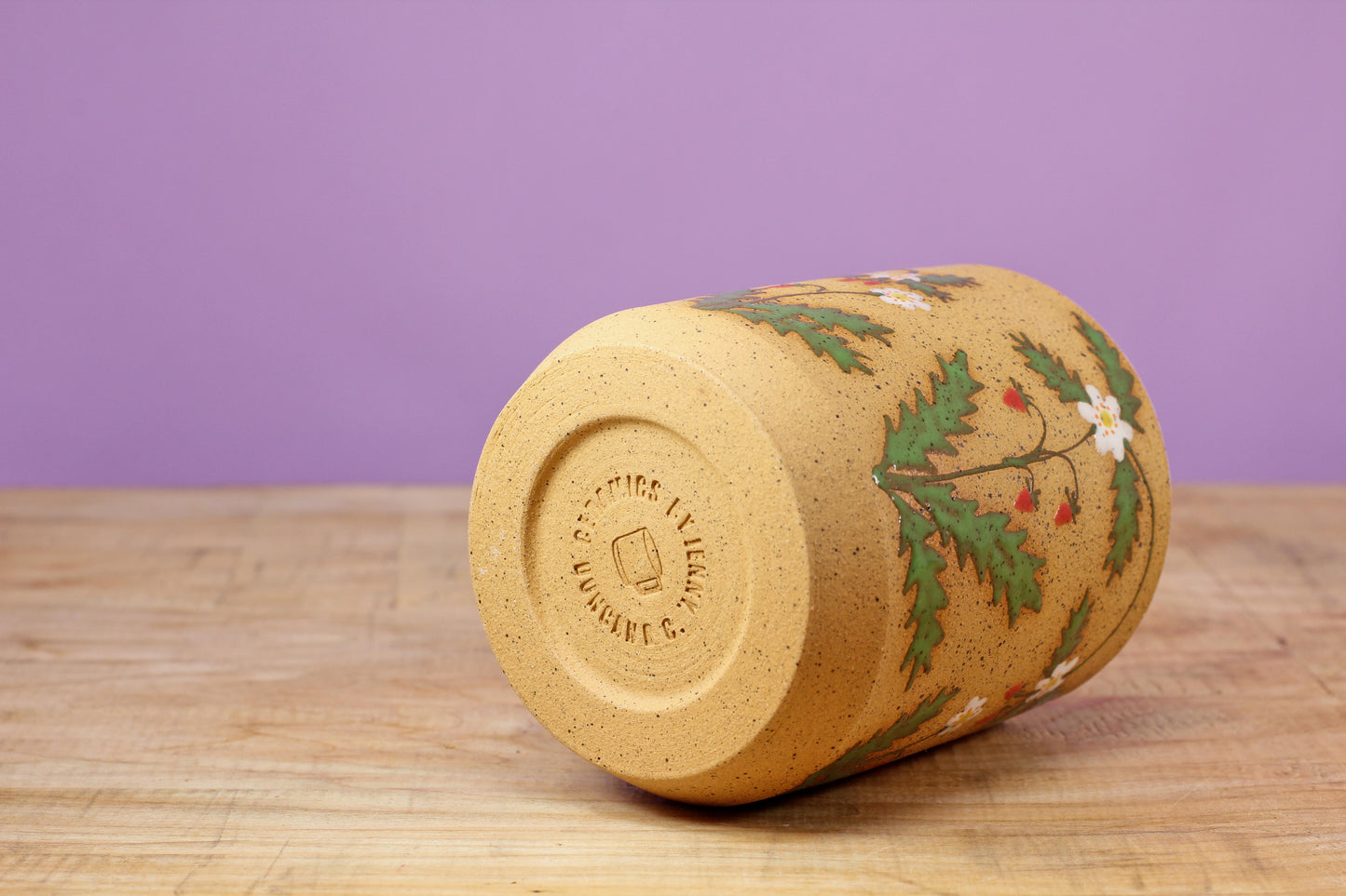 Wildflower Strawberry Tumbler #37- (10 oz.)