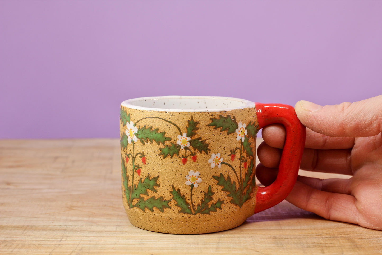 Wildflower Strawberry MINI Mug -Red #39- (6 oz.)