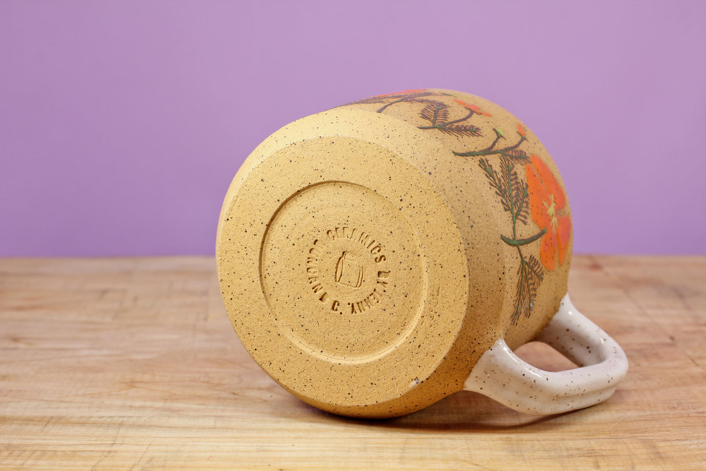 Wildflower California Poppy Mug #42- (12.5 oz.)