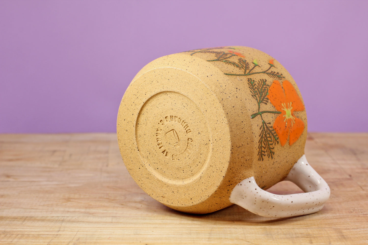 Wildflower California Poppy Mug #43- (11.5 oz.)