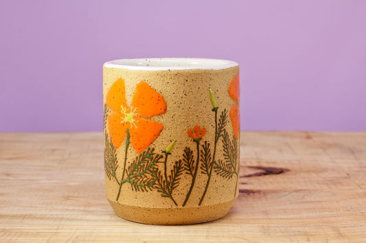 Wildflower California Poppy Tumbler #45- (9 oz.)