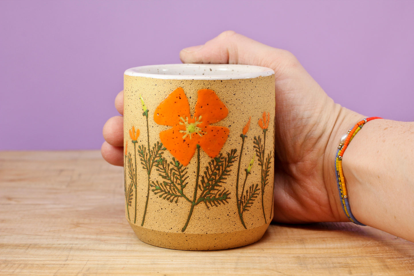 Wildflower California Poppy Tumbler #45- (9 oz.)