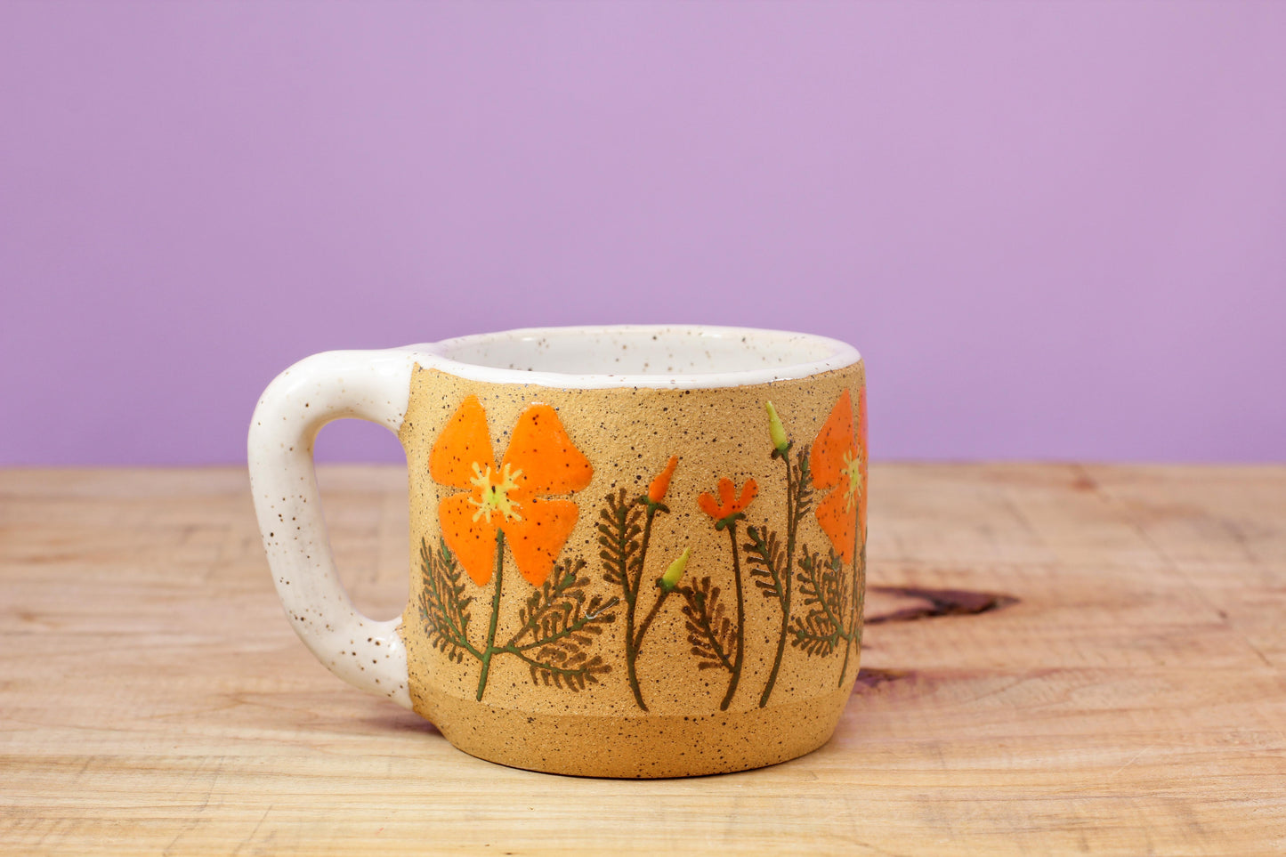 Wildflower California Poppy MINI Mug #46-(6.5 oz.)