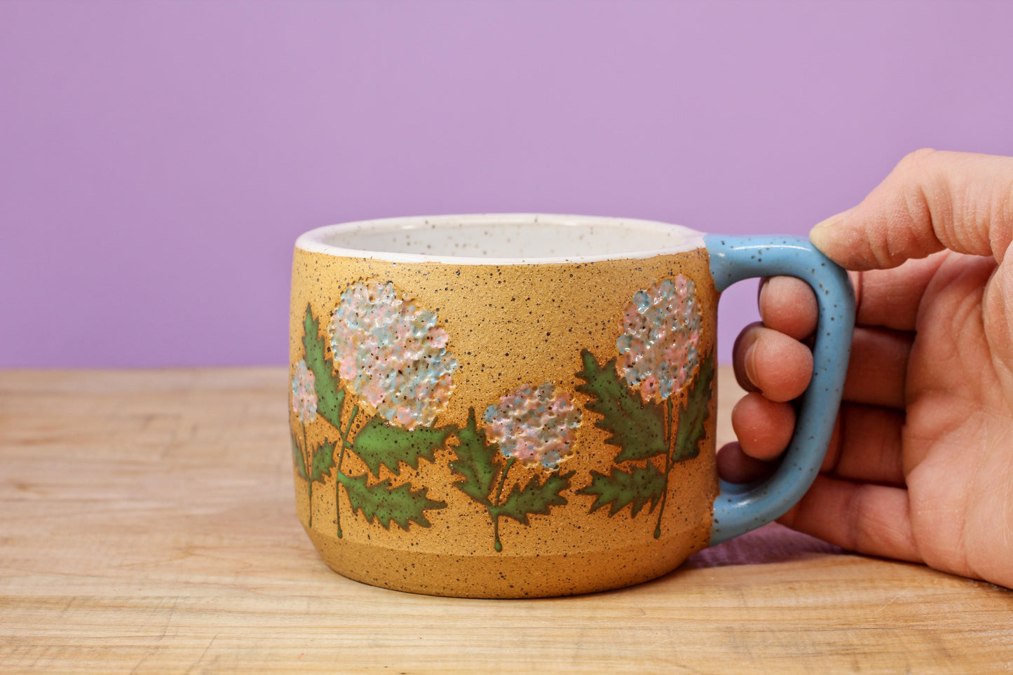Wildflower Hydrangea Mug #50- (11 oz.)