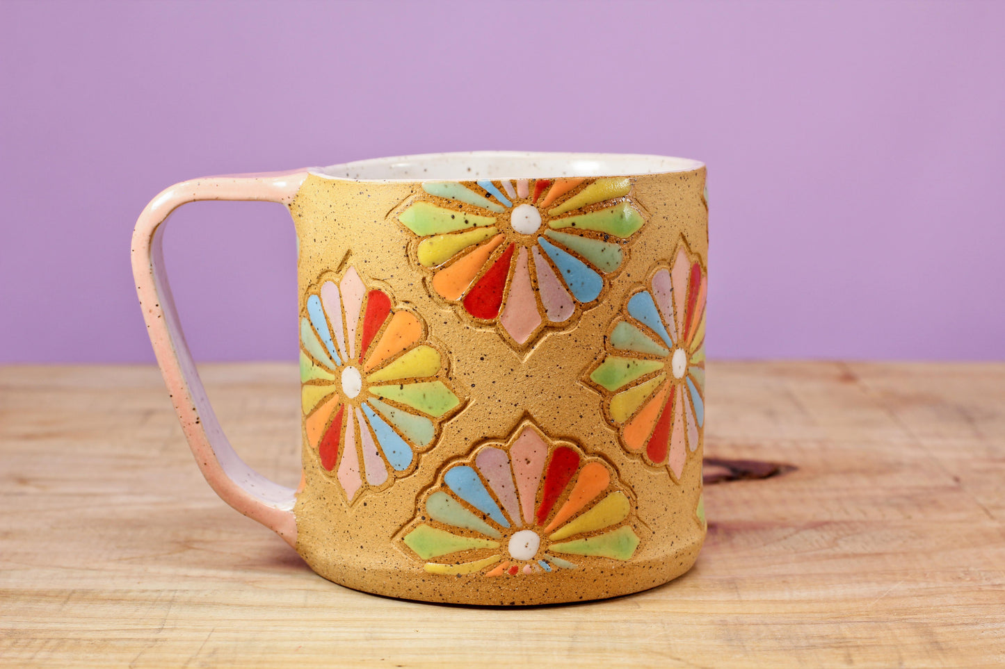 Dresden Quilt Mug-Pink #53- (13 oz.)