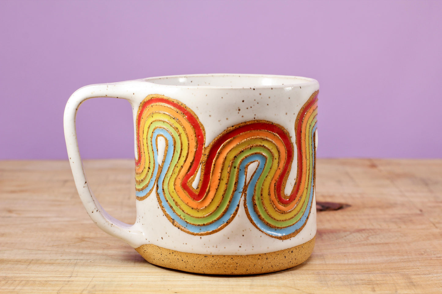 Ribbon Rainbow Mug #55- (12 oz.)