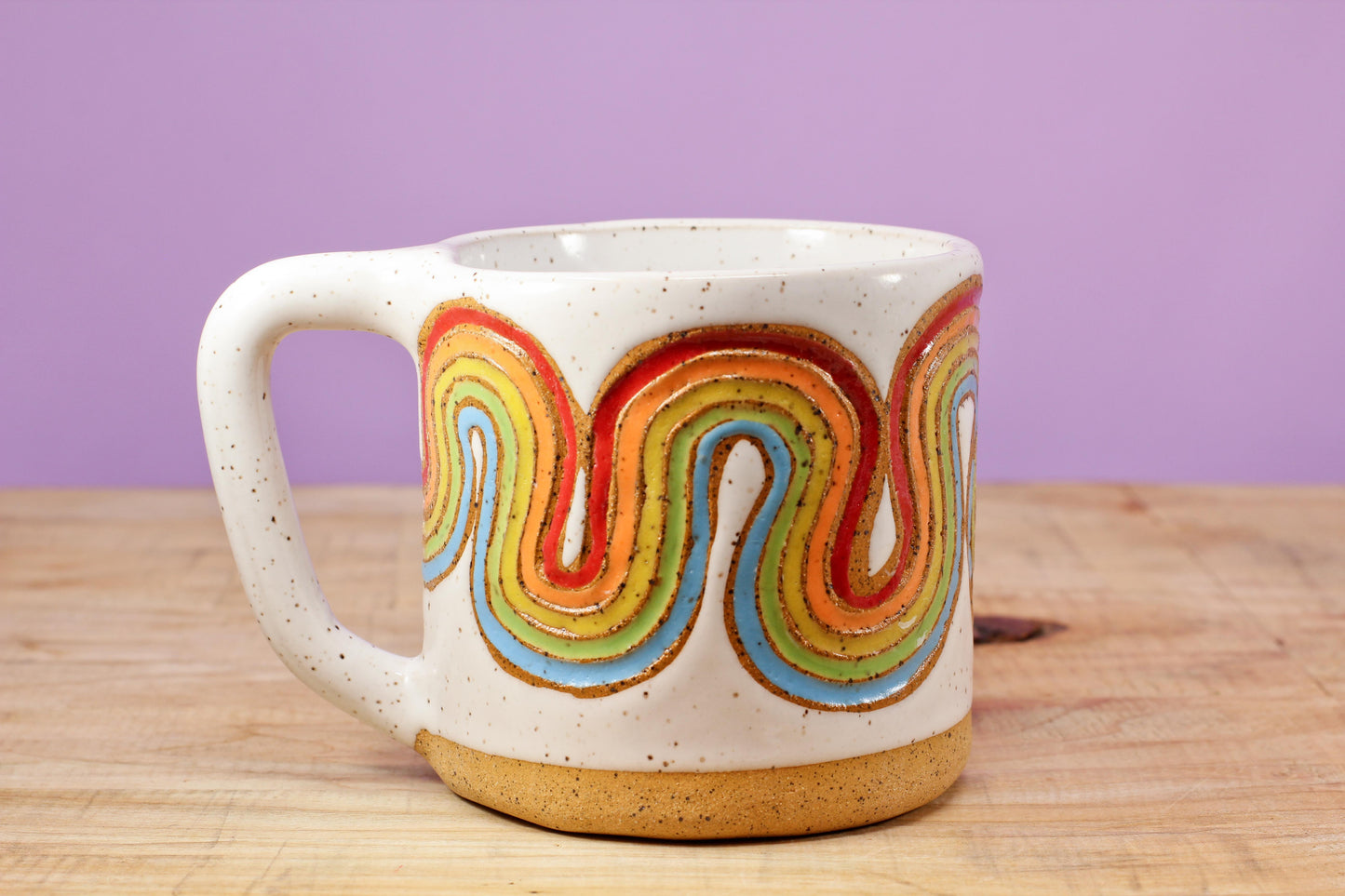 Ribbon Rainbow Mug #56- (12 oz.)