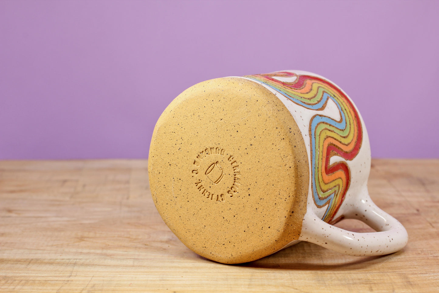 Ribbon Rainbow Mug #56- (12 oz.)